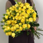 Кустовая роза &laquo;Еллоу Бабблз&raquo; (Yellow Bubbles)