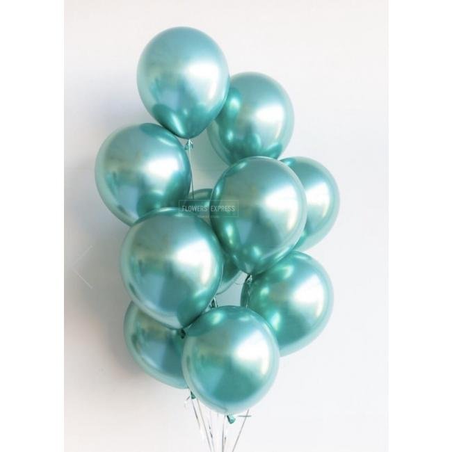 Шары хром зелёные