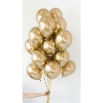 Шары хром золотые