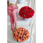 51 Малиновая роза в коробке