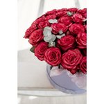 51 Малиновая роза в коробке