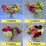 Цветочная подписка L (4 букета - 4 недели)