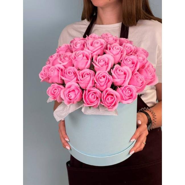 Композиция с розами из мыла &laquo;Ты моя вечность&raquo;