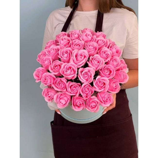 Композиция с розами из мыла &laquo;Ты моя вечность&raquo;