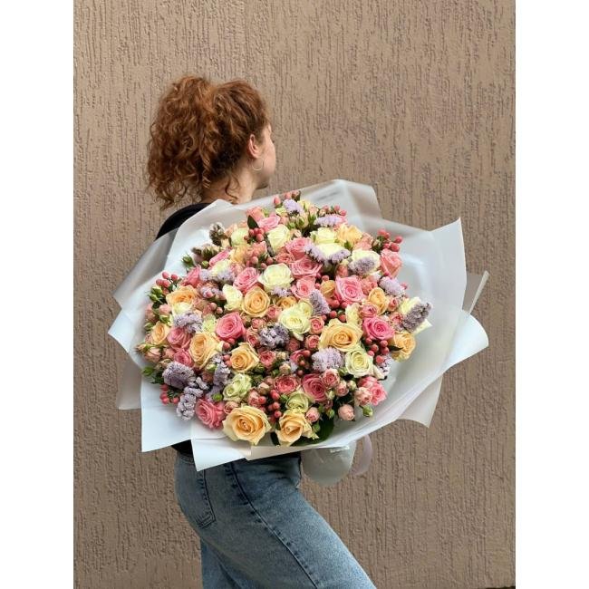 Сборный букет &laquo;Сливочный десерт&raquo;