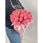 31 Розовая роза в коробке