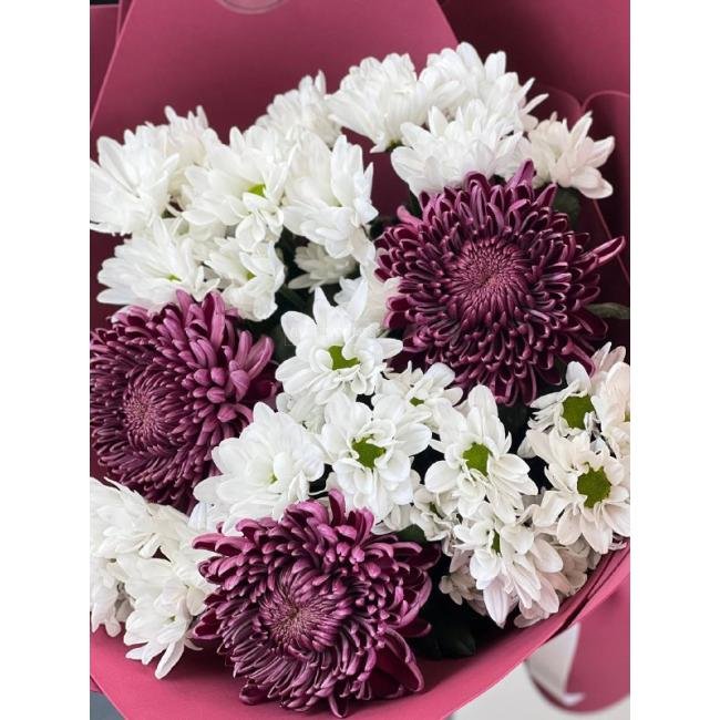 Букет из хризантем &laquo;Загадка&raquo;