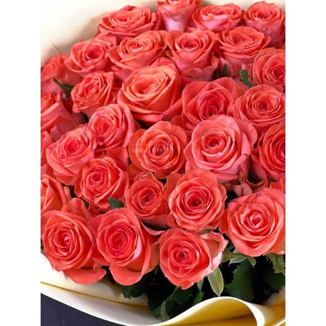 35 Коралловых роз