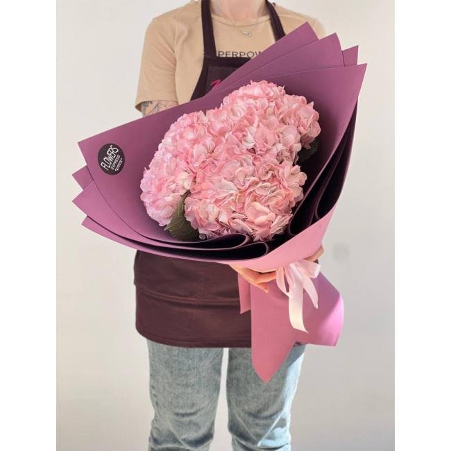 3 Розовых гортензии