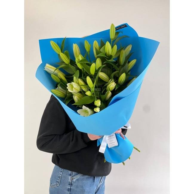 Букет из лилий &laquo;Сливки&raquo;