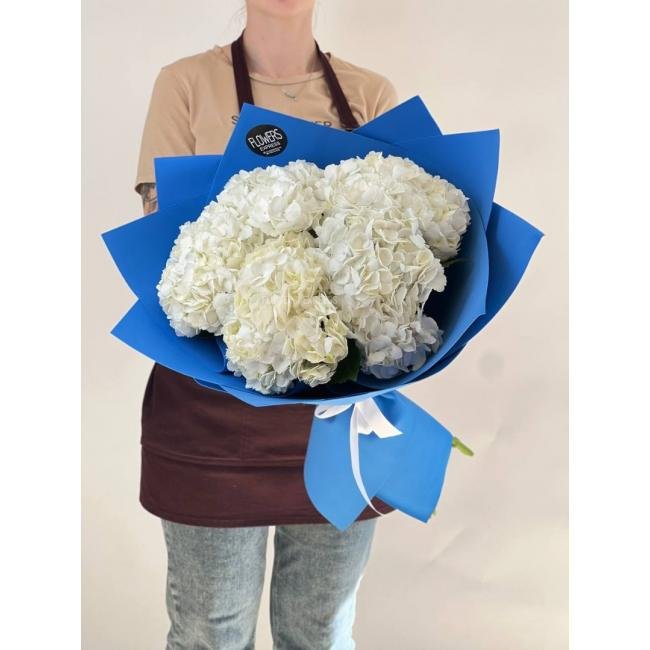 5 Белых гортензий