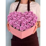 Композиция с розами из мыла &laquo;Твоя нежность&raquo;