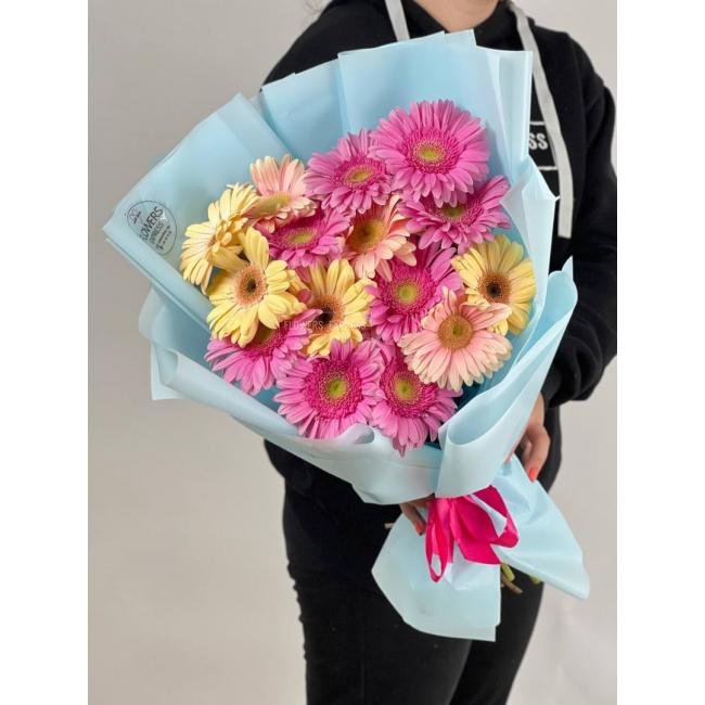 Микс из 15 гербер