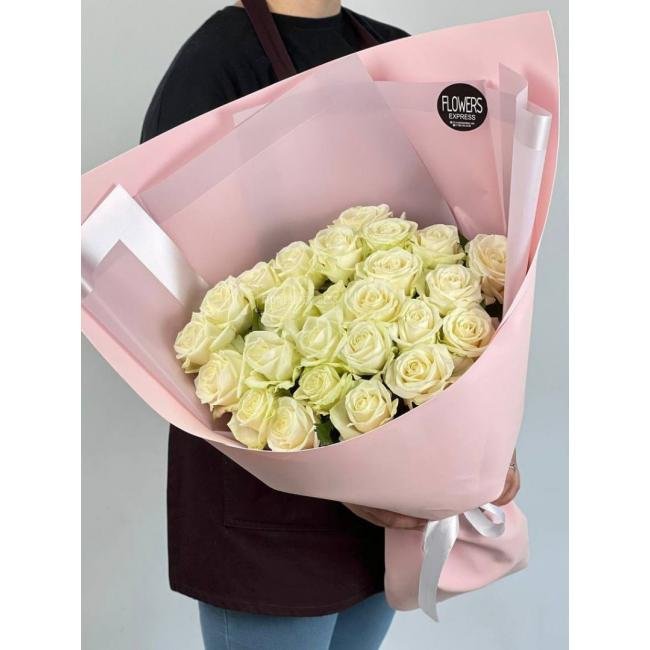 25 Белых роз