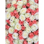 Розово-белый микс из 101 розы