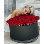 101 Красная роза в коробке