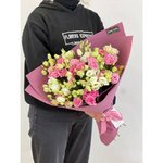 Монобукет из эустом &laquo;Чистое сердце&raquo;