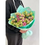 Монобукет из эустом &laquo;Тёплые мгновения&raquo;