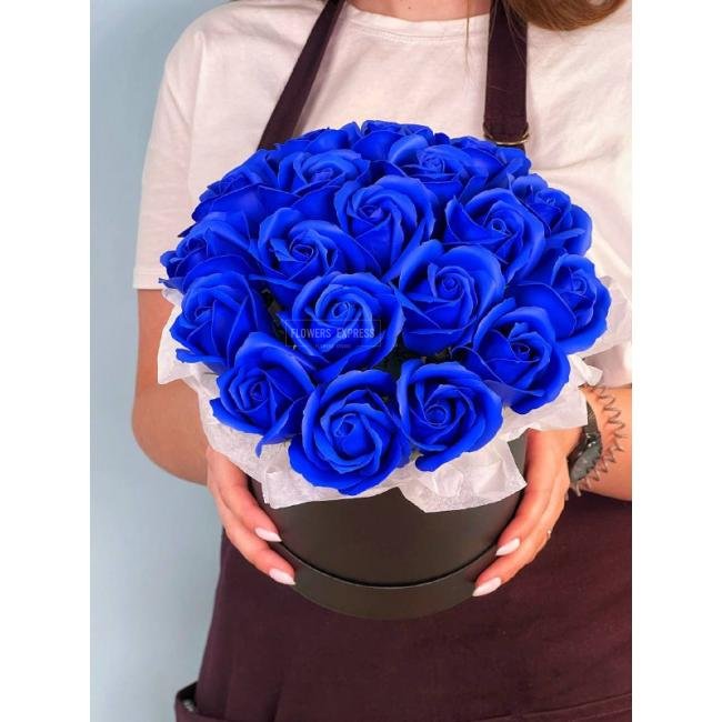 Композиция с розами из мыла &laquo;Морской бриз&raquo;