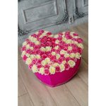 101 Роза в коробке формой сердца