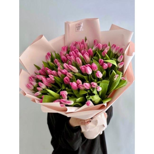 101 Розовый тюльпан