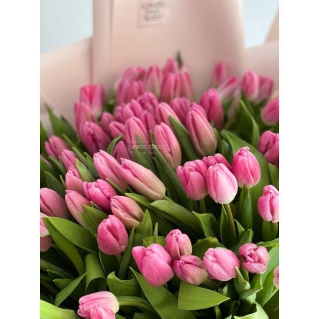 101 Розовый тюльпан