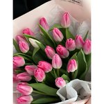 25 Розовых тюльпанов