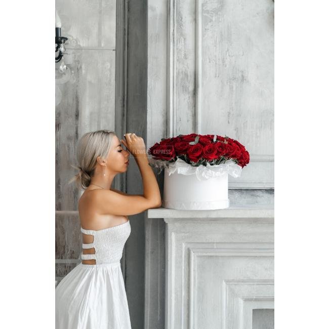 51 Красная роза в коробке