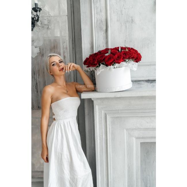 51 Красная роза в коробке