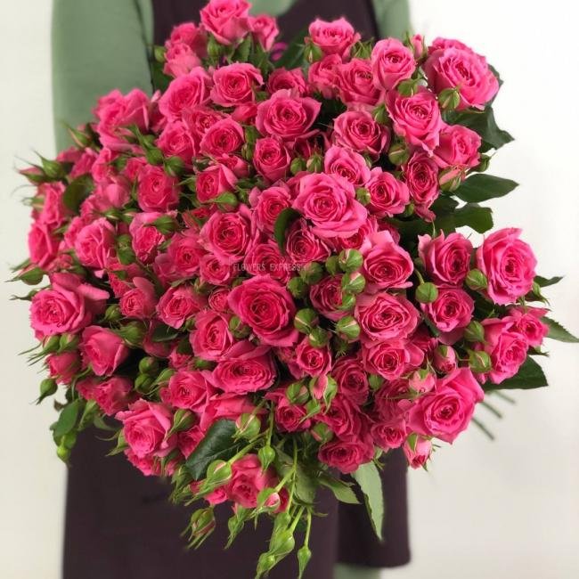 Кустовая роза &laquo;Пинк Дайменшенс&raquo; (Pink Dimensions)