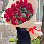 25 Кремовых роз - магазин «Цветы Экспресс» в Воронеже